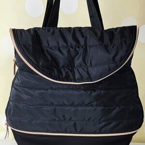 Stella & Dot Crush It Backpack |  Black with Rose Gold Hardware